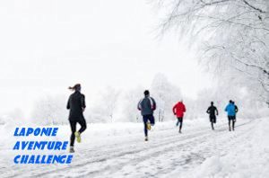 snow running laponie finlande neige glace lac gele